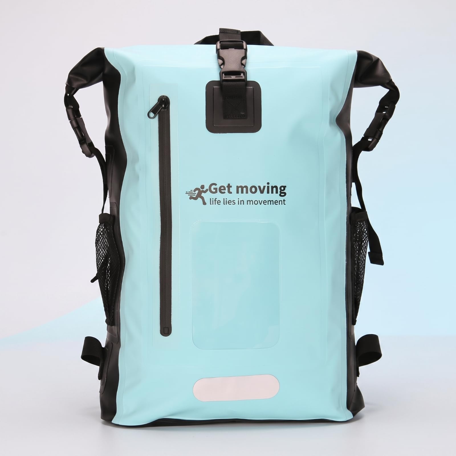 Zaino Impermeabile da Zaino Roll-Top Durevole Borsa per Trekking, Sportivo/Casual, Array, Azzurro