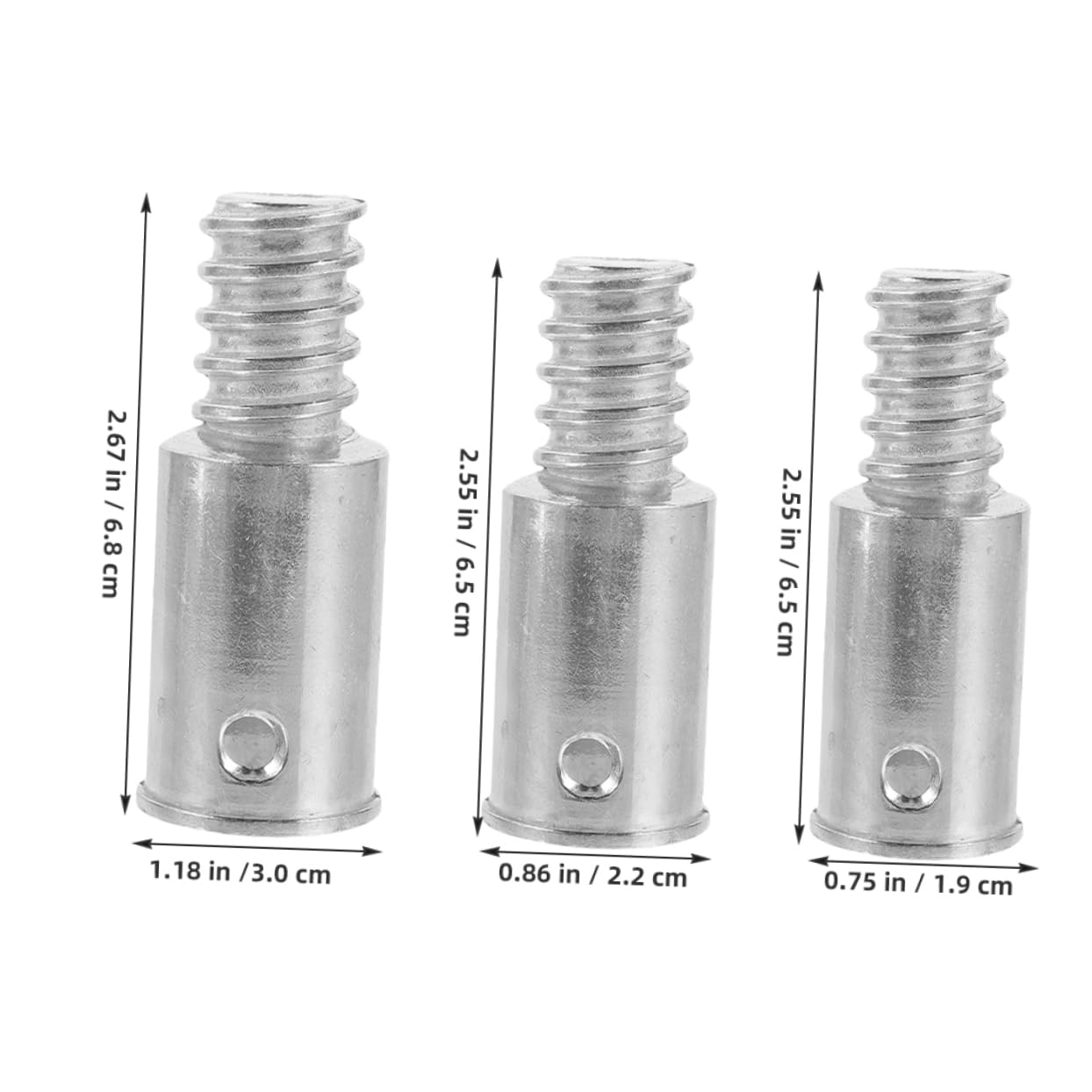 Ipetboom 3Pcs Broom and Mop Handles Durable Replacement Repair Kit for Cleaning Tools