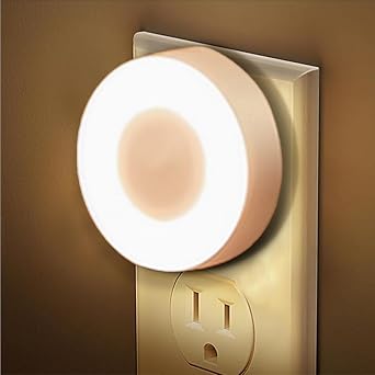 VAVOFO Plug in Night Light with Dusk to Dawn Sensor, 4 Pack LED Step Design Night Lights, 4800-5200K Daylight White Plugged-in Wall Lamp for Hallway, Bedroom, Kitchen, Kids Room