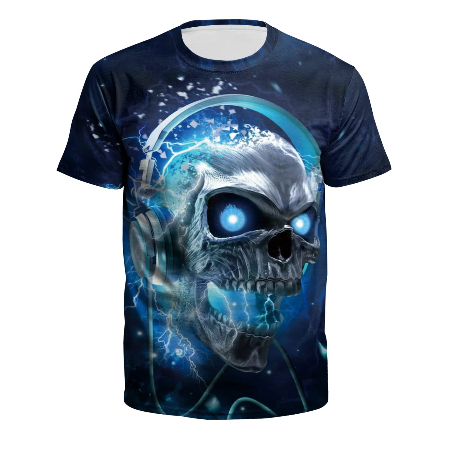 AlwesamUnisex 3D Printed T-Shirt Summer Personalized Short Sleeve T Shirts Cosplay Tees for Men Women S-3XL