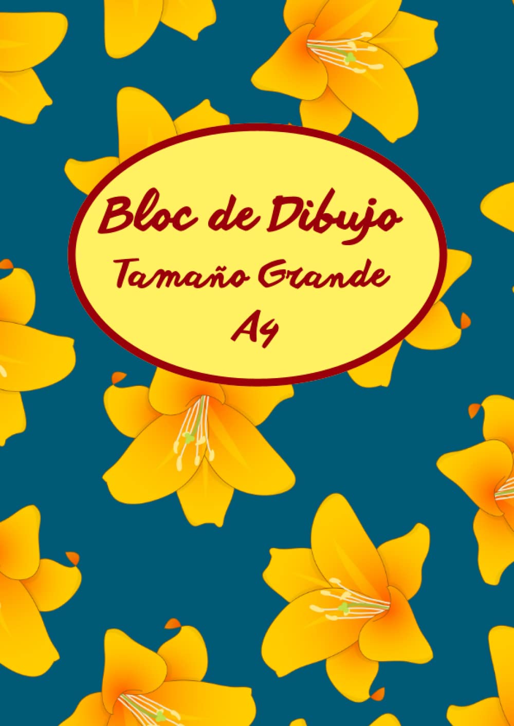 Bloc de Dibujo Tamaño Grande A4: Libreta con 100 hojas en blanco para Dibujar con Crayones, Lápices de Colores y Rotuladores Ideal para las Actividades de Manualidades de Niños y Niñas.