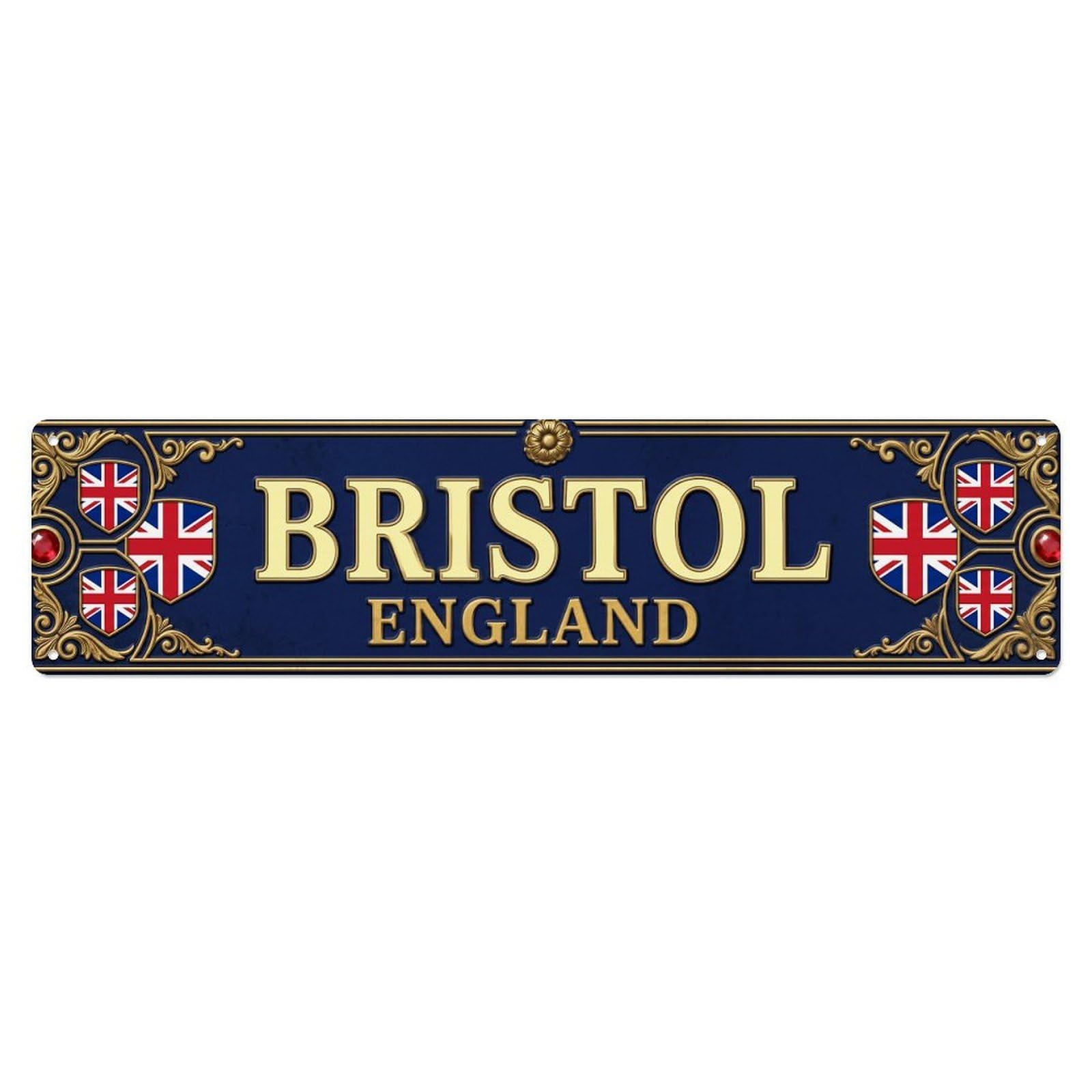 Bristol England Vintage Metal Tin Sign