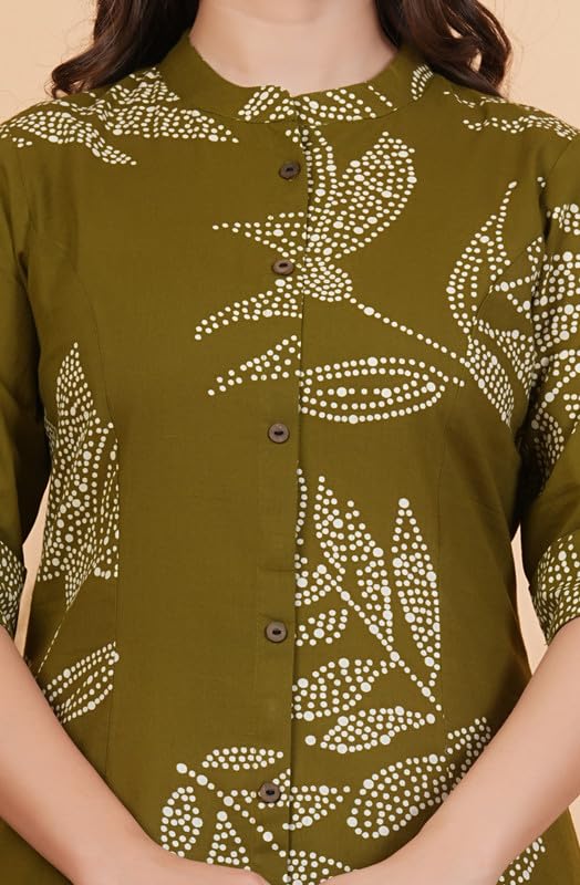 Image of rytras Women Pure Cotton Printed A-Line Kurta Set with Palazzo pants|Ethnic wear|Kurta Set for Women