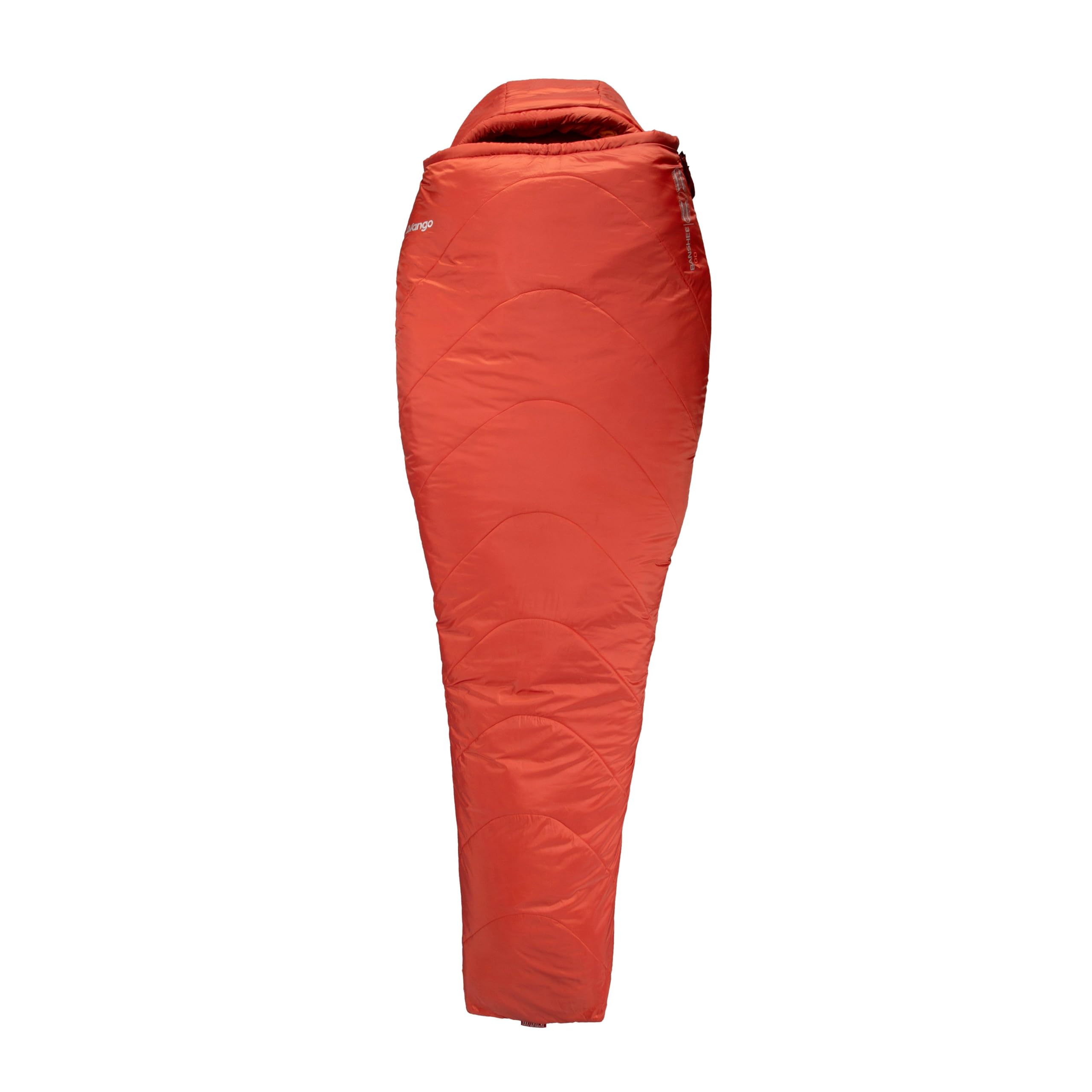 Vango Banshee 400 Sleeping Bag, 4T Synthetic Insulation, Thermal-Reverb Technology, Year-Round, 1.6 kg, with Compression Stuffsack