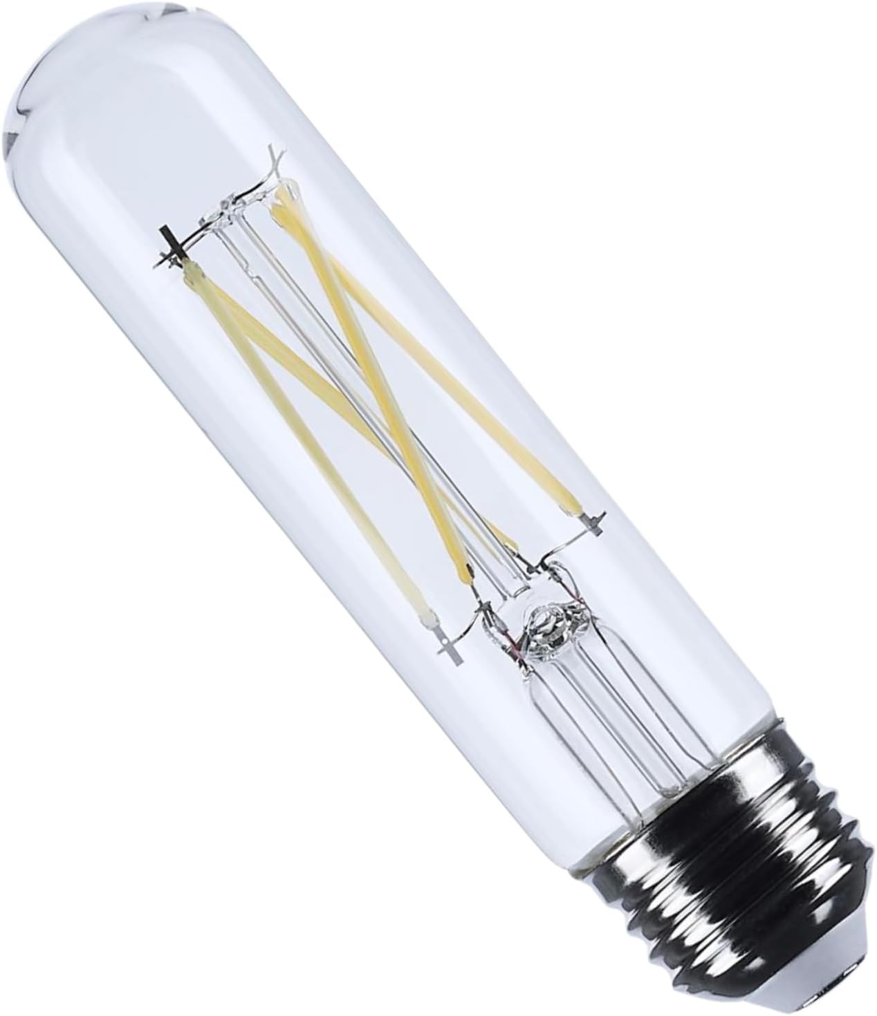 Satco 8W T10 LED Light Bulb 5000K Natural Light 800 Lumens Clear 300 Degree Beam E26 Medium Base 92 CRI Dimmable Wet Rated IP65 Enclosed Fixture Rated 120V S12527 (6 Pack)