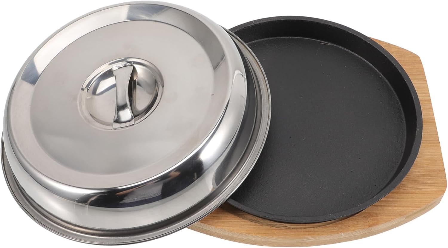 Teppanyaki Grill Nonstick Frying Pan with Lid Versatile for Home Restaurant Use