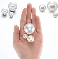 Vista 3 de Hicarer 120 piezas de perlas para relleno de jarrón, jarrón de perlas para centros de mesa, soporte para cepillos, cuentas sintéticas redondas