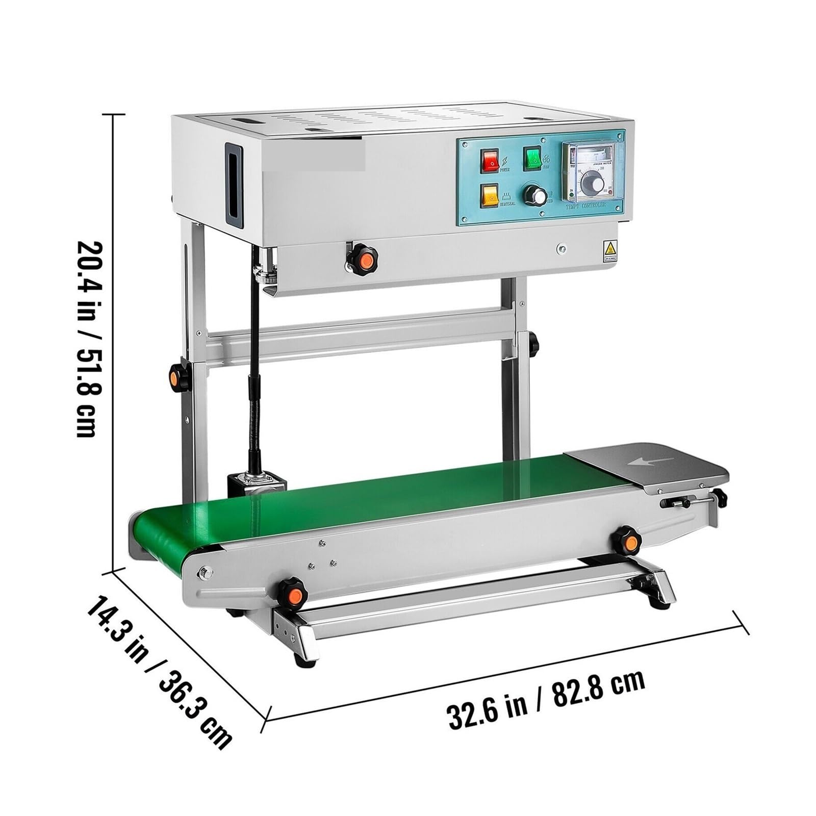 Macchina sigillatrice automatica verticale FR900, a fascia continua, codificatore di data e stampa for il confezionamento alimenti, medicinali semi Per uso fai da te(Type A)