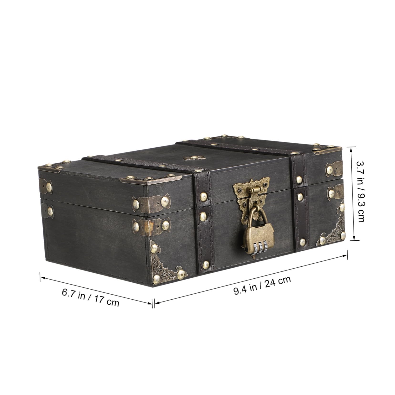 BESTYASH Schmuckschatulle Mit Schloss Vintage-aufbewahrungsbox Für Damen Dekorative Schmuckdose Mit Zahlenschloss Kleine Vintage-schmuckkästchen Für Halsketten Ringe Und Armbänder