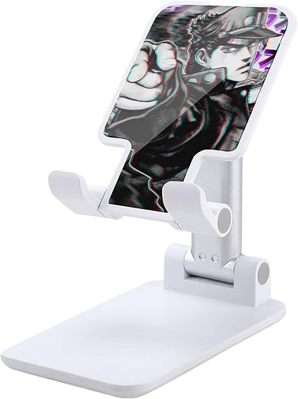 Amazon ジョジョの奇妙な冒険 空条承太郎 オラ スマホスタンド ホルダー 折り畳み式 アニメ 卓上スタンド 高度 角度調整可能 アルミニウム合金 キッチン用 丈夫 Switch Iphone Ipad Kindle Android対応 充電 収納便利 スタンド 通販