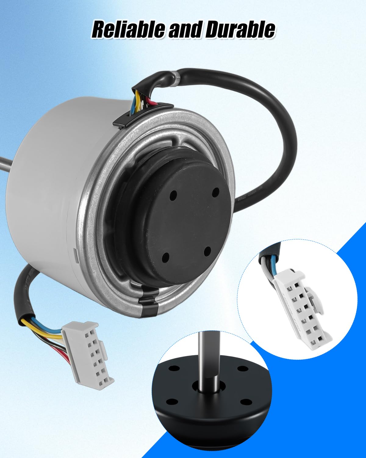 AC Motor Replace WZDK58-38G SIC-55CVL-F159-1 ZKFP-58-8-1-5, DC Brushless Motor Fit for Midea Inverter AC Indoor Unit, 310V 58W 1350r/min CCW Inverter