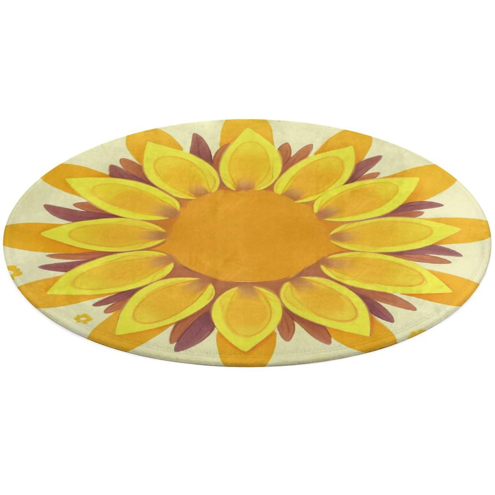 Alfombra pequeña lavable de girasoles, la opción práctica y limpia para tu hogar