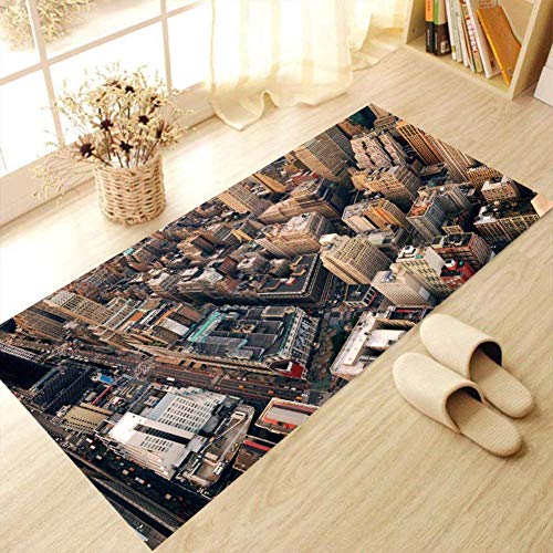 Autocollants de paysage urbain en PVC pour décoration de sol