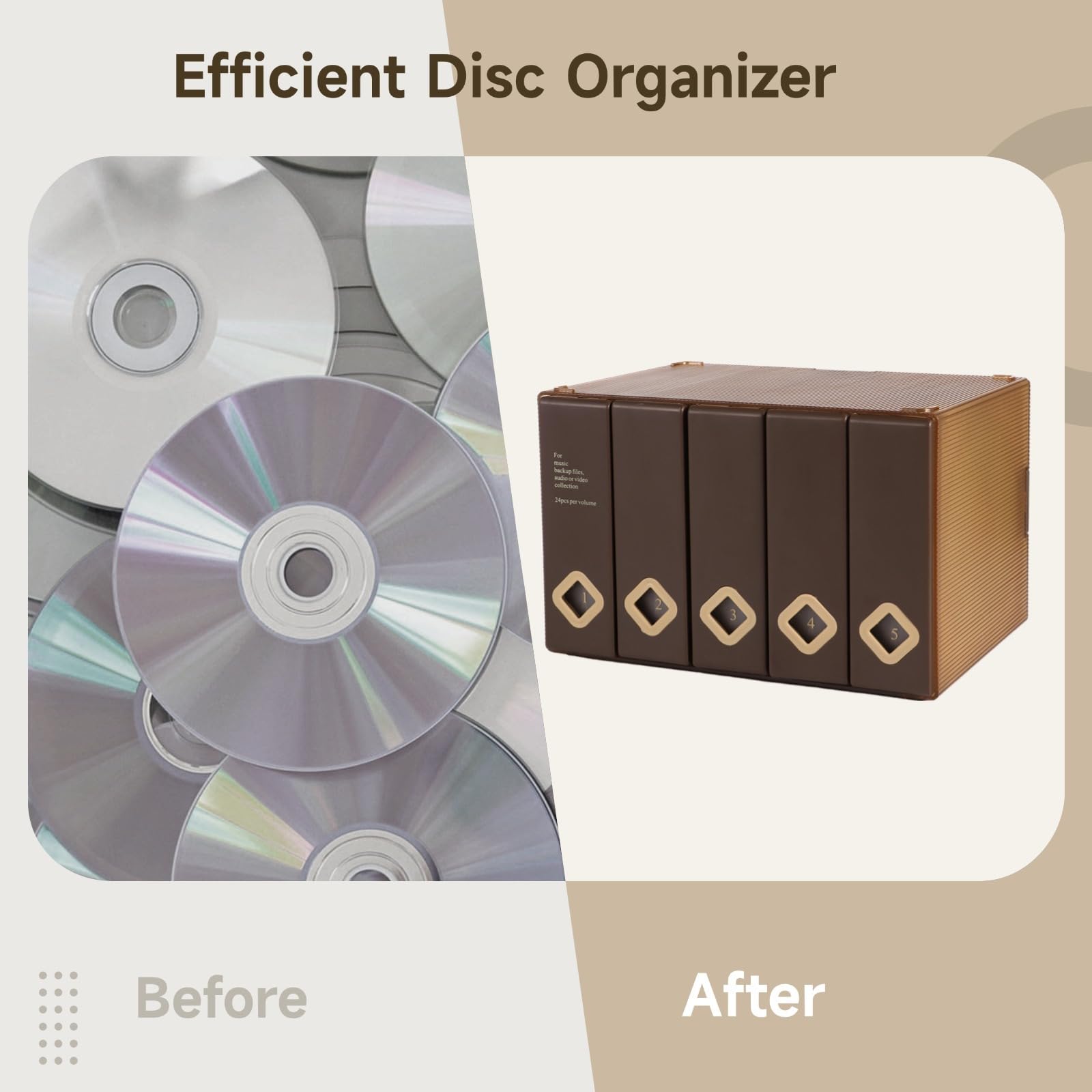 Standard CD-Hülle aus Kunststoff, Einzel-Jewel-Case für 120 Disks, Aufbewahrungsbox für DVD und CD, stapelbar, schützt Disks vor Staub, Kratzern und Beschädigungen