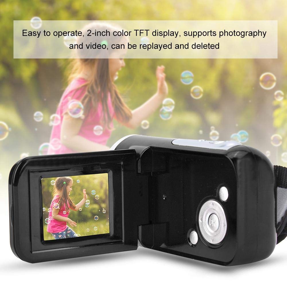 Children Kids Digital Video Camera Camcorder,Portable Exquisite 2'' TFT LCD,1080 * 720,4k HD 16X Digital Zoom Photography Support Memory Card,Best Birthday,Christma,Holiday,Sports