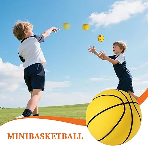 Miniatura 3 de Mini pelota de baloncesto de juguete deportivo de alto rebote, baloncesto pequeño y duradero para jugar en interiores de niños, ideal para niños,