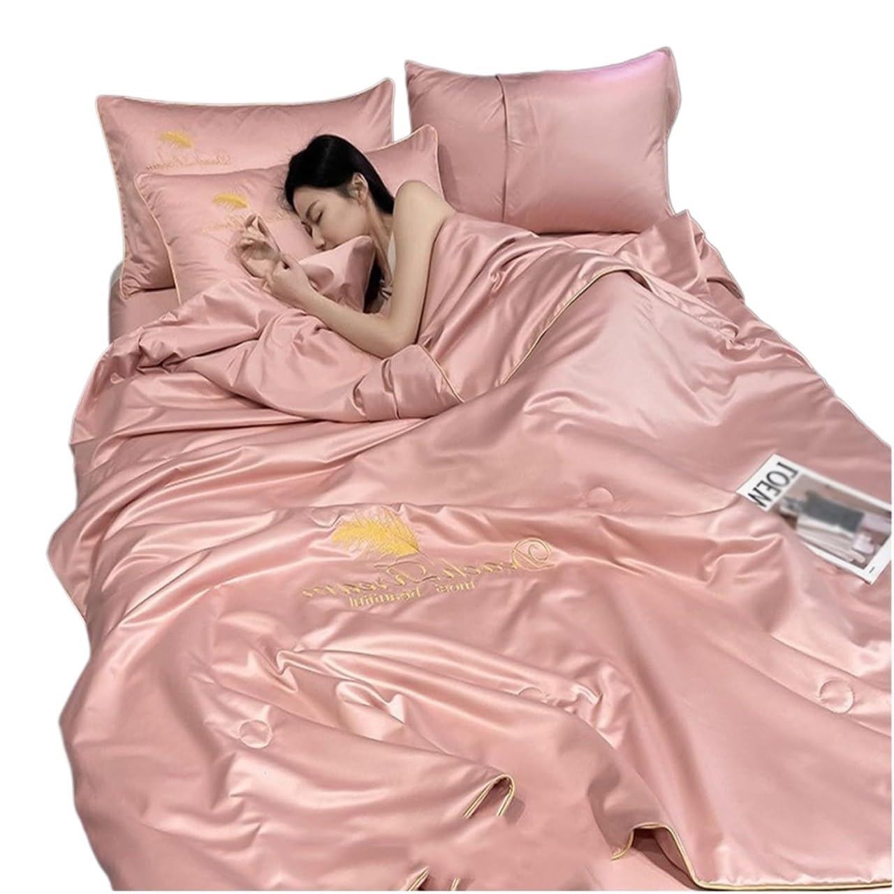 ETUELNOPT Cooling King Duvet for Summer， Summer Sleep. Blanket Ice Silk Quilt Multiple Sizes(K,200x230cm)