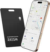 Wallet Track Card – Apple MFi Certified Tracker for iOS only, Rechargeable & Waterproof Slim Finder, Works with Apple Find My, Item Locator for Wallets, Bags, Luggage etc