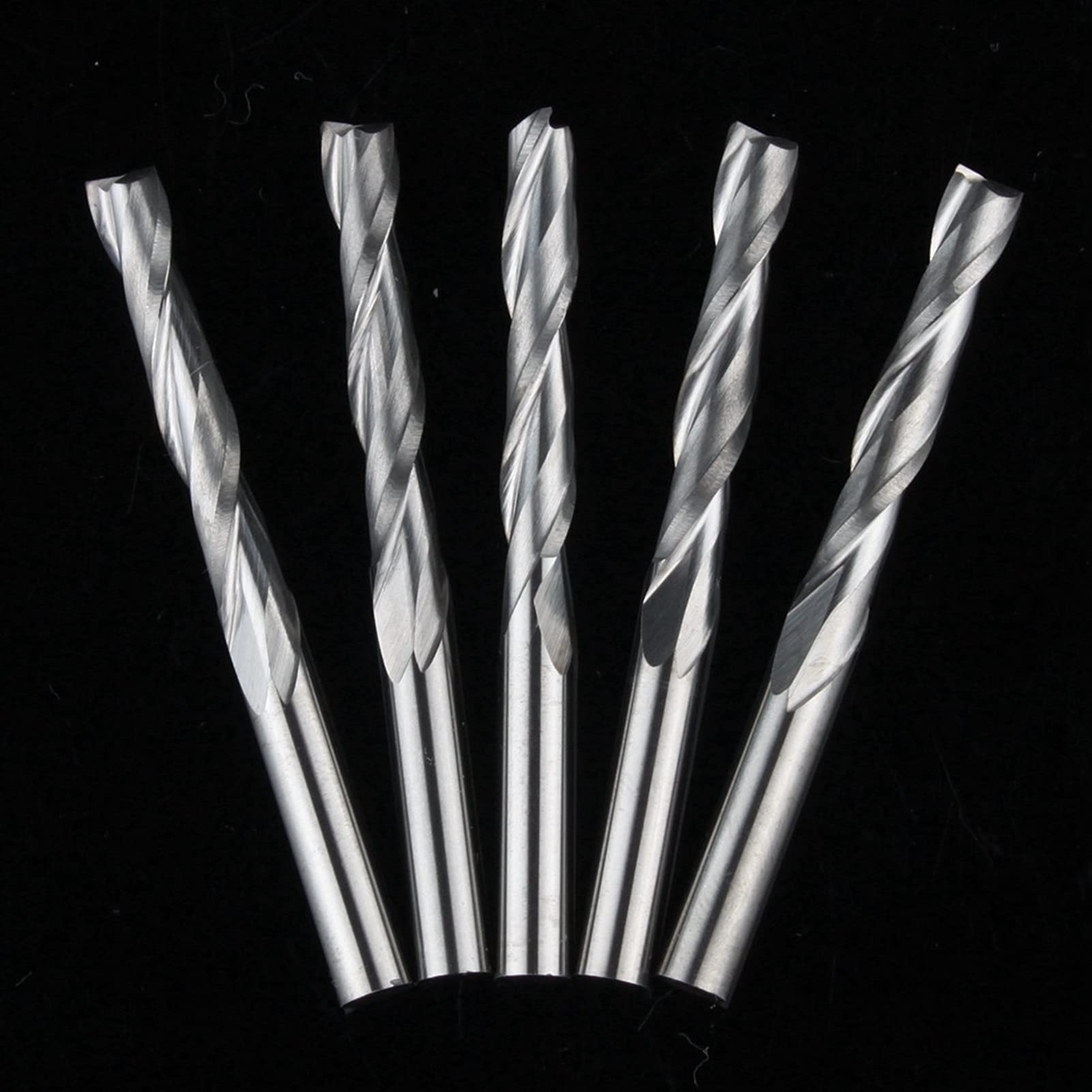 BERWENNY 5pcs/lot 4/22mm 2 Flutes Carbide Micro End Milling Cutters CNC Wood Engraving Tools Router Bit