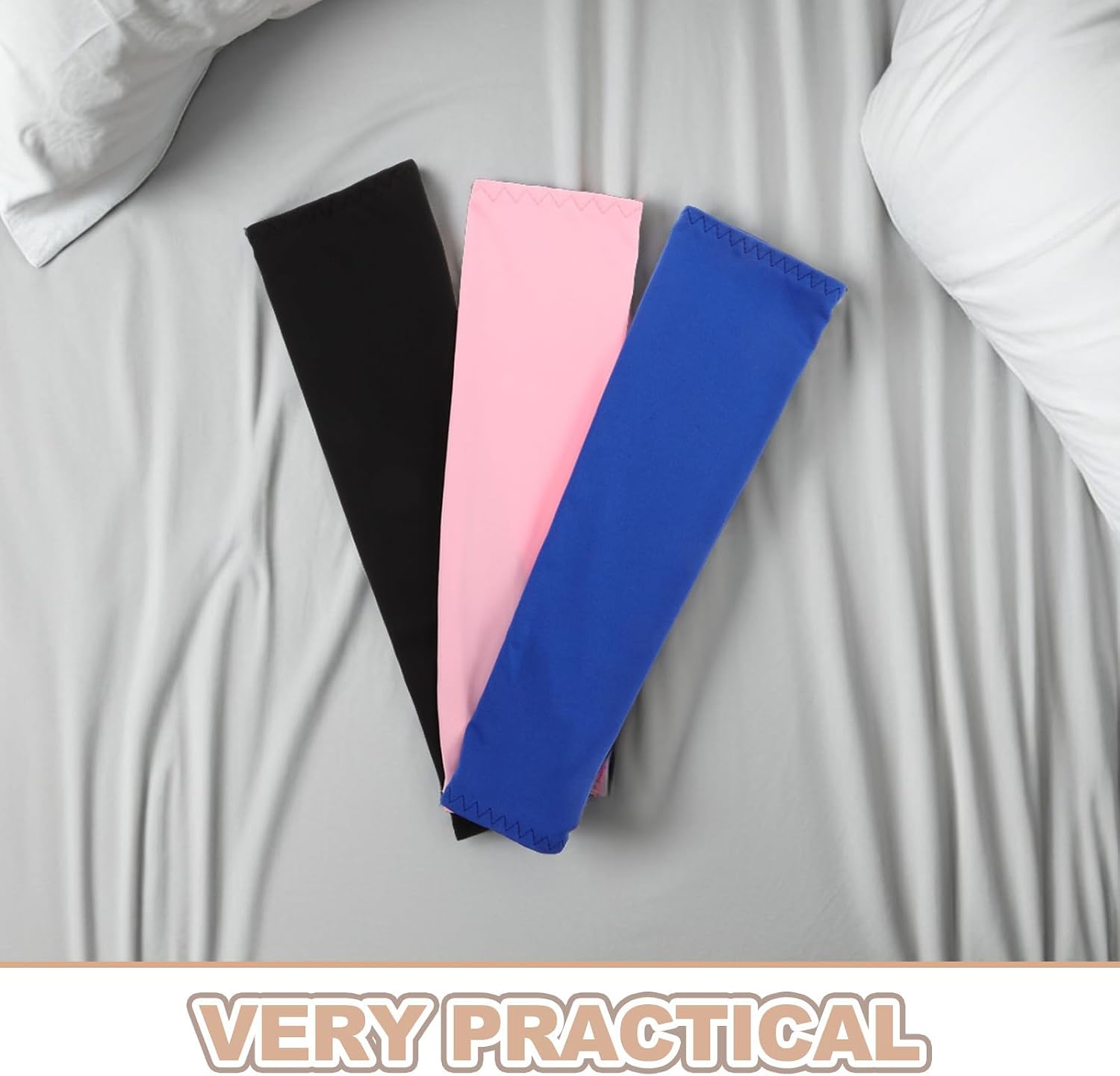 3 Pairs Cooling Arm Sleeves UV Blocking Compression Sleeves for Outdoor Sports with Ergonomic Design Comfortable Fit Summer Adventures Protection