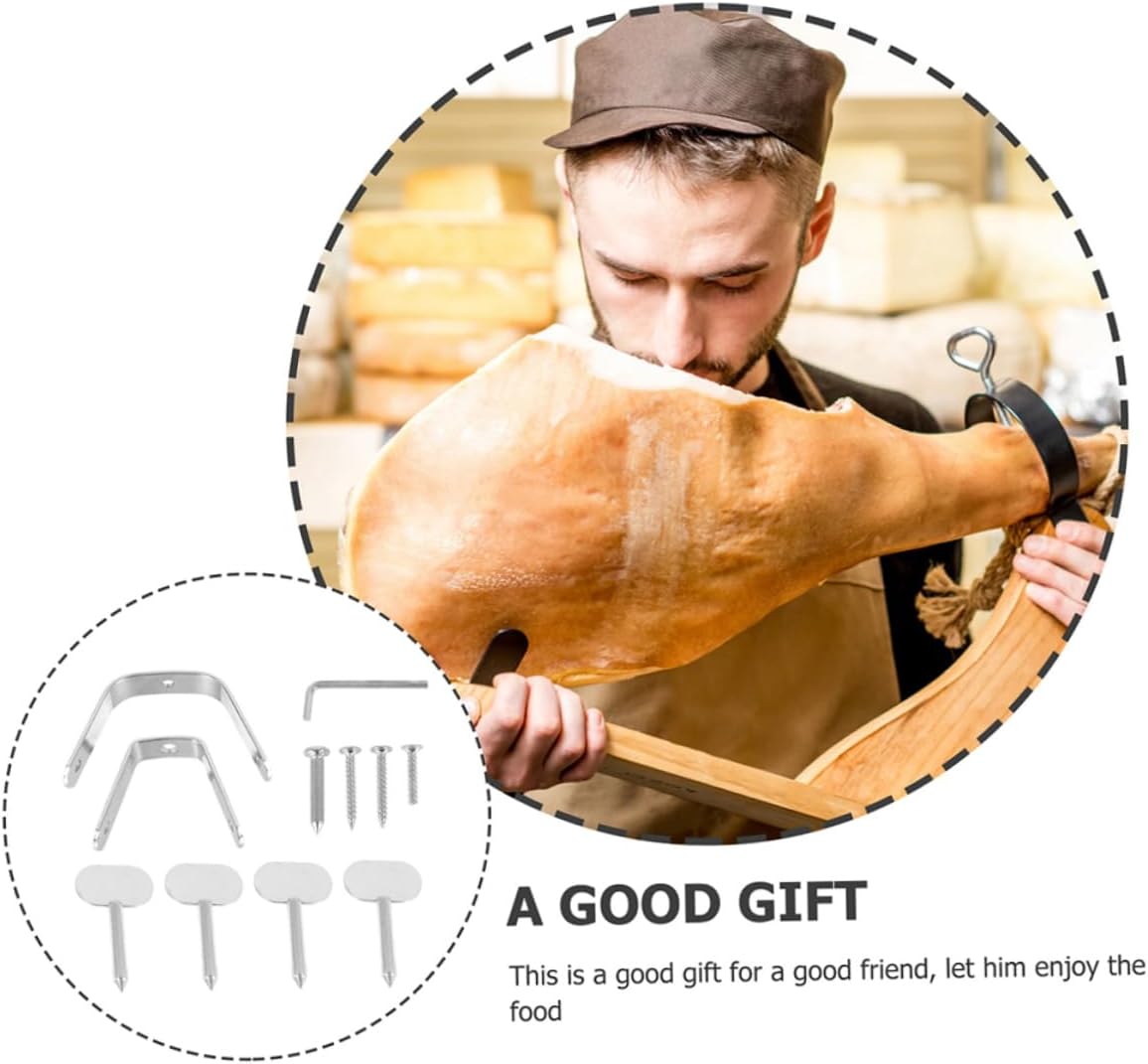 6個セット あらかじめスライスされたハム セラーノハムラック ハムレッグホルダー スペインハムスタンド スパイラルハム ハムホルダー