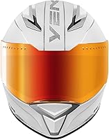 Vista 2 de YEMA Casco de motocicleta de cara completa aprobado por DOT para adultos, casco unisex para ciclomotor y bicicleta de calle con rejillas