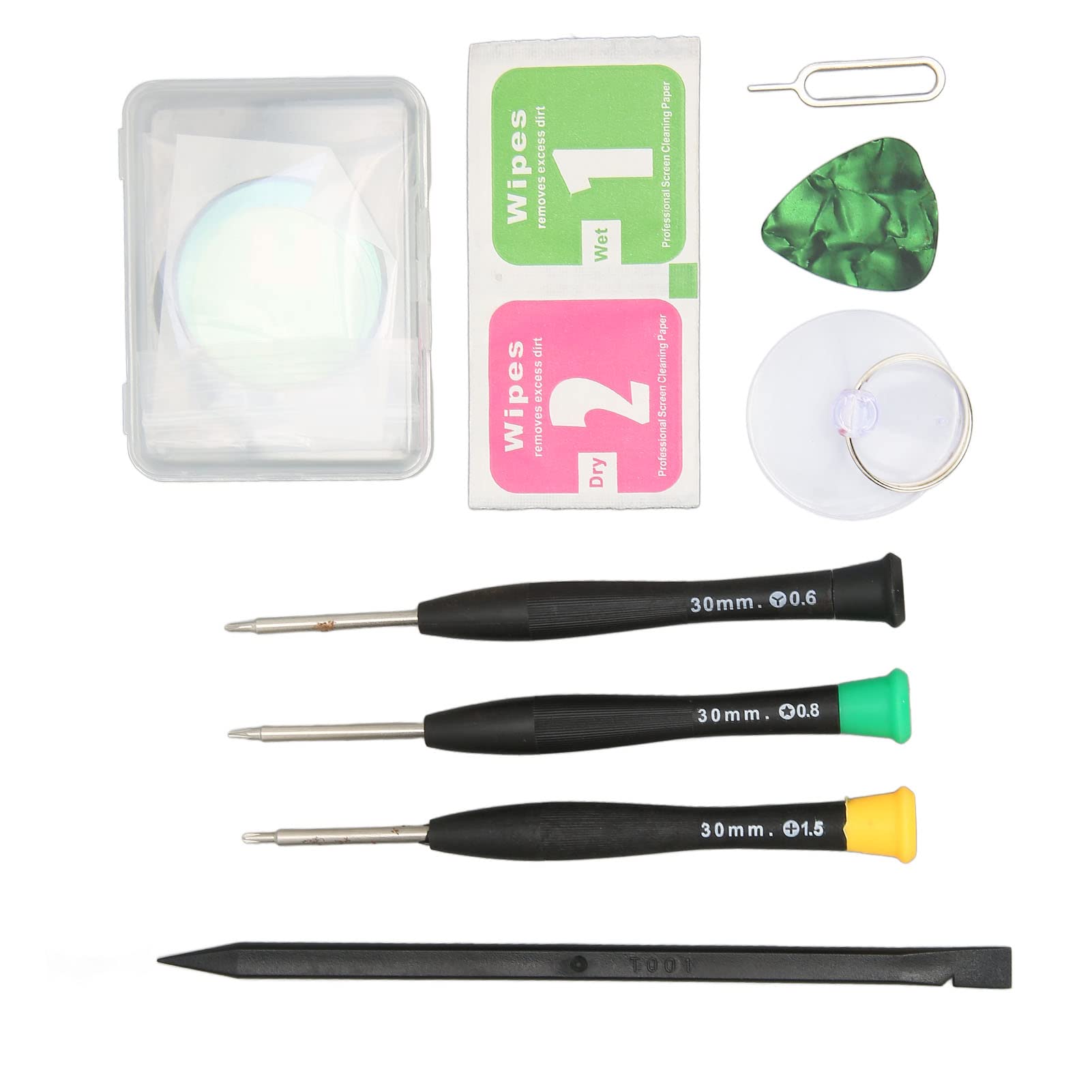 Compatible with Galaxy Front Glass Replacement, Front LED Glass Lens Replacement Repair Kit for 40mm R860 R865, Just Outer Glass, No LCD Screen