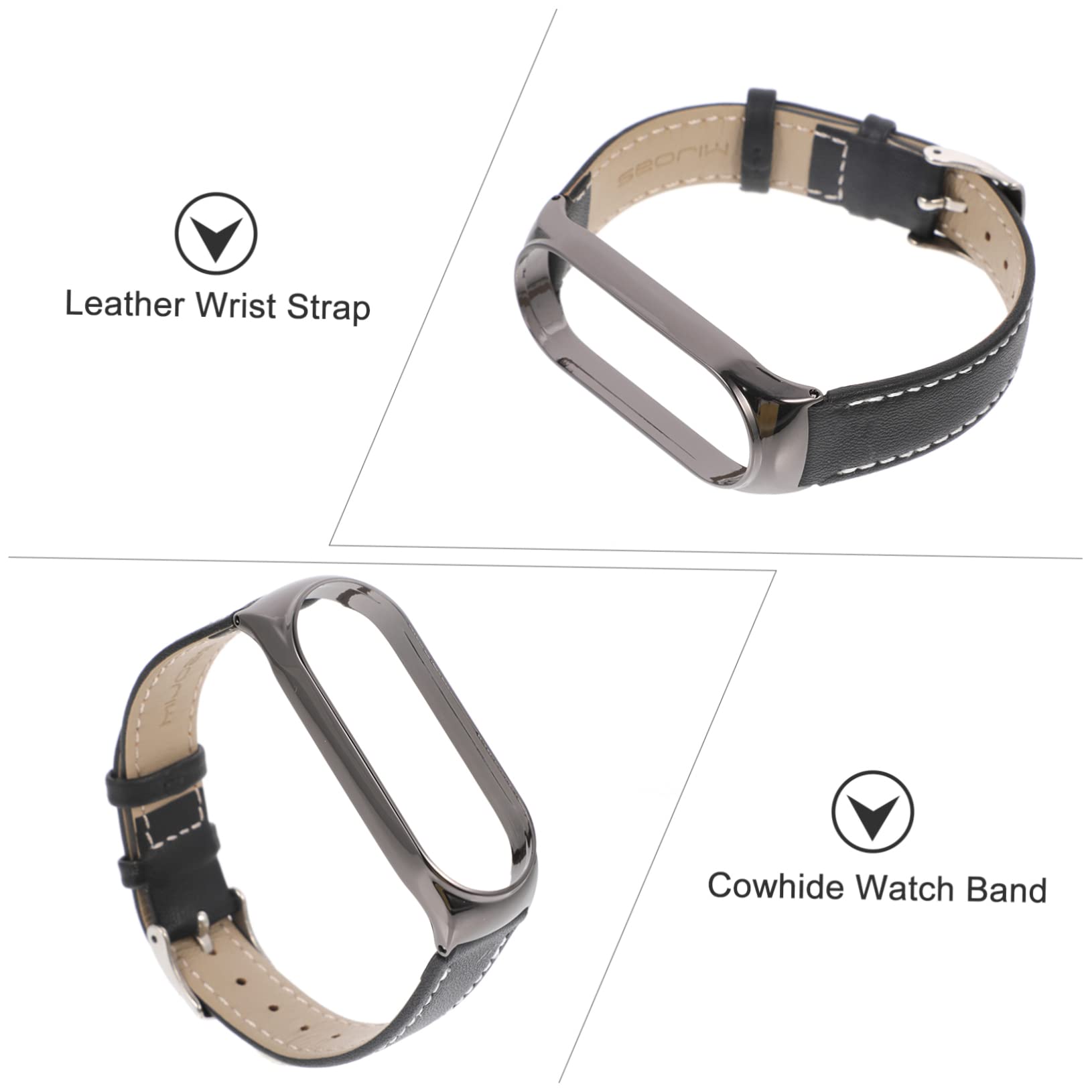 Artibetter 3 Uds Correa De Muñeca Correa De Reloj De Liberación Rápida Pulsera De Reloj Inteligente a De De Piel De Vaca