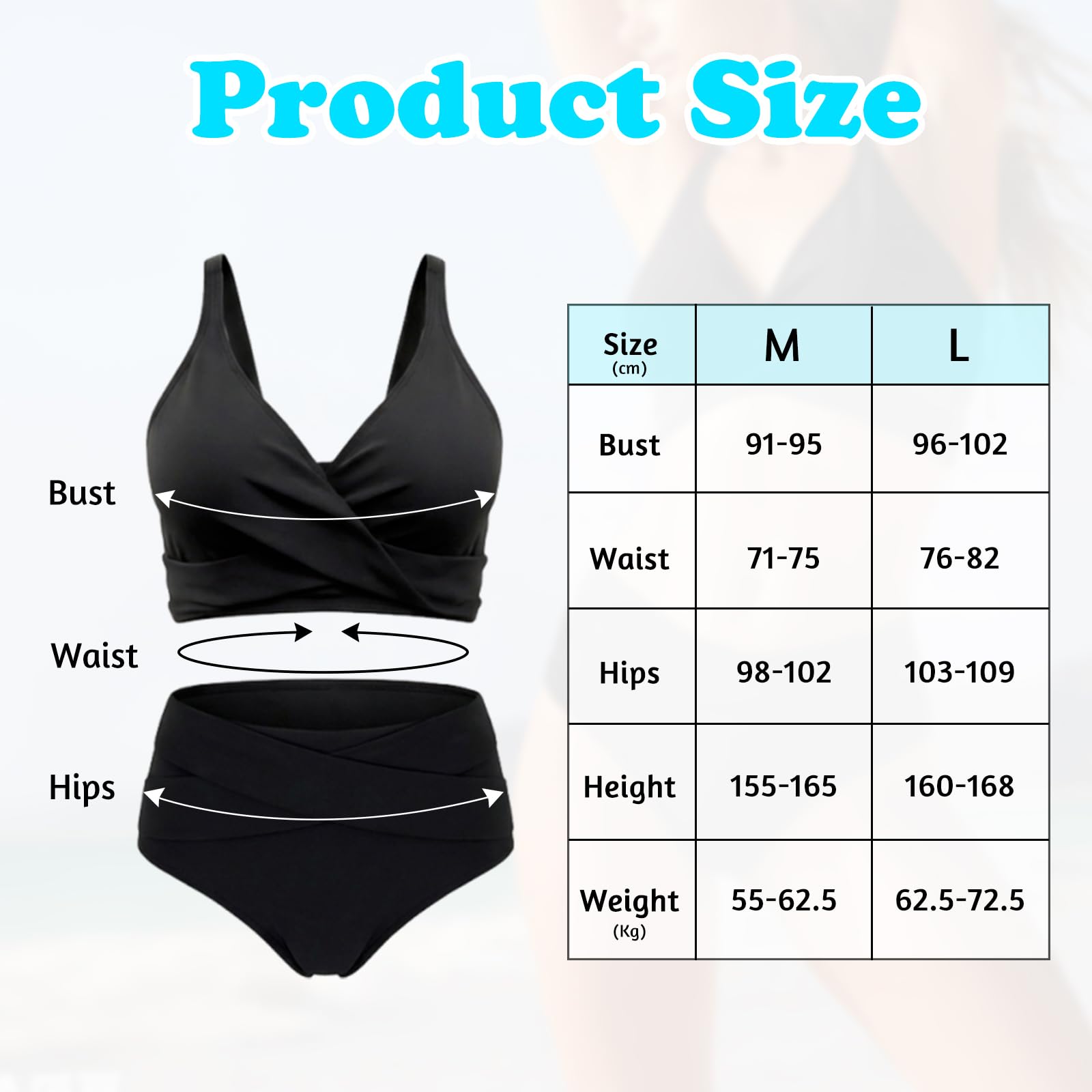 TOGETDREAM Bikini z wysokim stanem