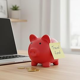 Piggy Bank for Sbrvaniy Piggy Coin Banks for Boys and Girls My First Unbreakable Plastic Money Bank S/M/L Size Decoration Savings Christmas, Easter, Birthday Gift