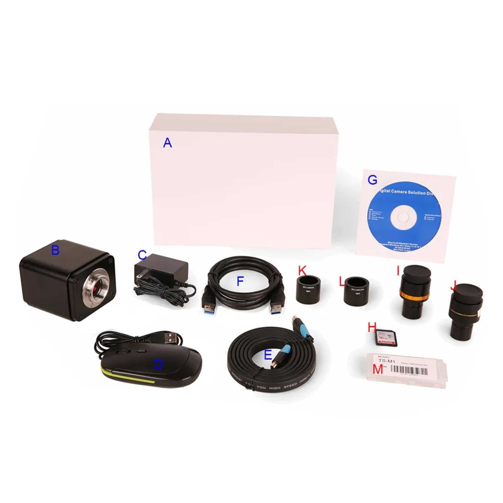 Kamera mikroskopowa 4K z kompatybilnością HDMI 1080P i USB - czujnik IMX334 / IMX485 do obrazowania w wysokiej rozdzielczości (TOP4K8MPB z WiFi)