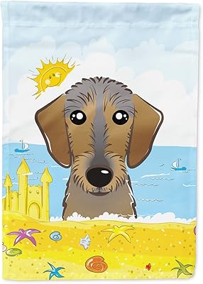 Caroline's Treasures Bandiera Da Giardino Estiva Beagle - Double Face 100% Poliestere, Decorazione Esterna Multicolore, Taglia Piccola - 2
