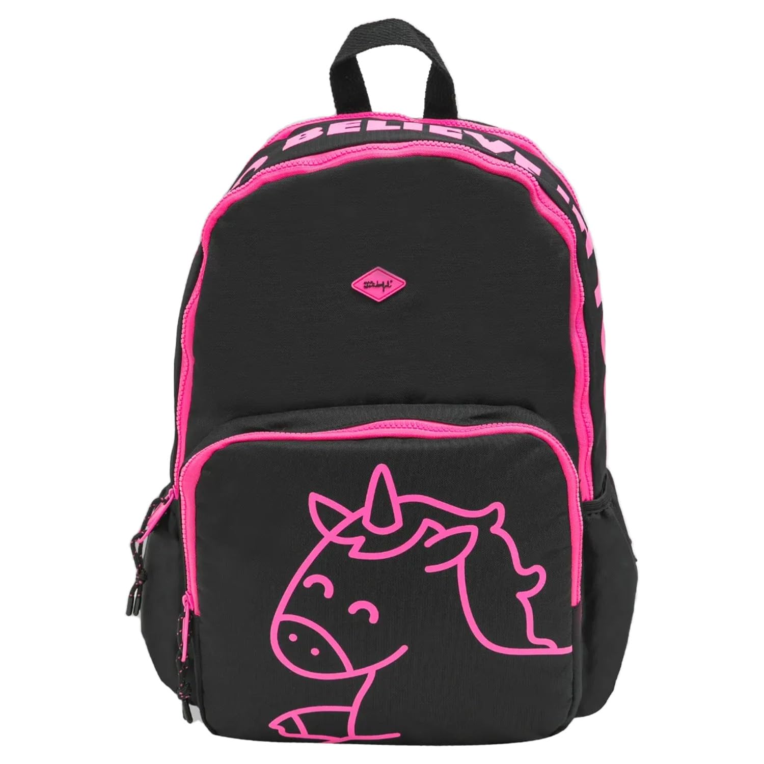 Mr.Wonderful Einhorn-Rucksack – Schwarz, Mit Laptopfach, Aus Recyceltem RPET