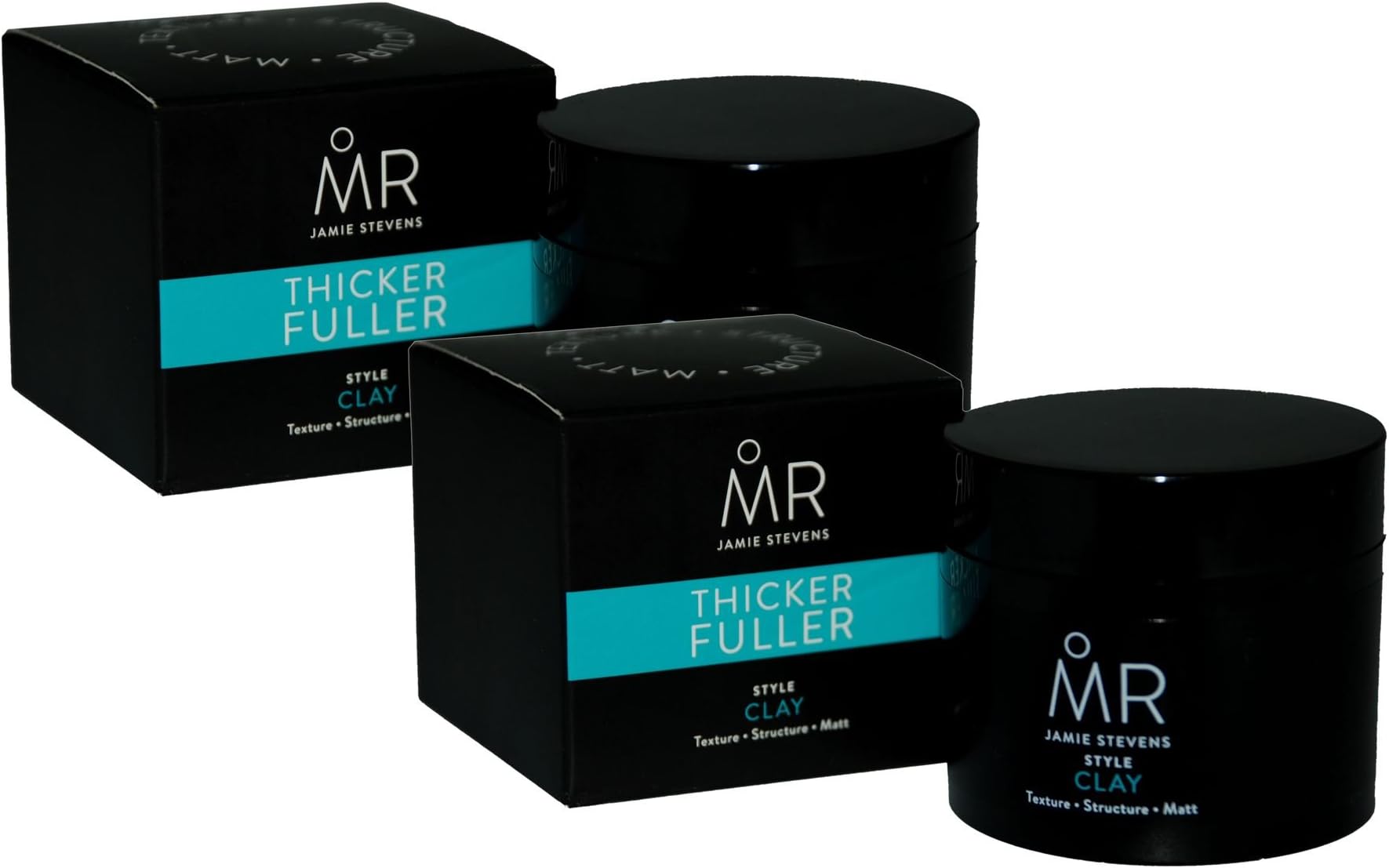 Pack of 2 Mr. Jamie Stevens Matt, Structure and Texture Hair Style Clay 50g