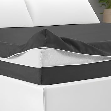 HunnmingRe Zippered Mattress Fitted Protector Deep Mattress Encasement Soft Zipper Fitted Sheet Microfiber Bed Sheet Cover for Bed Dark Grey, Twin XL, 5-16 inches