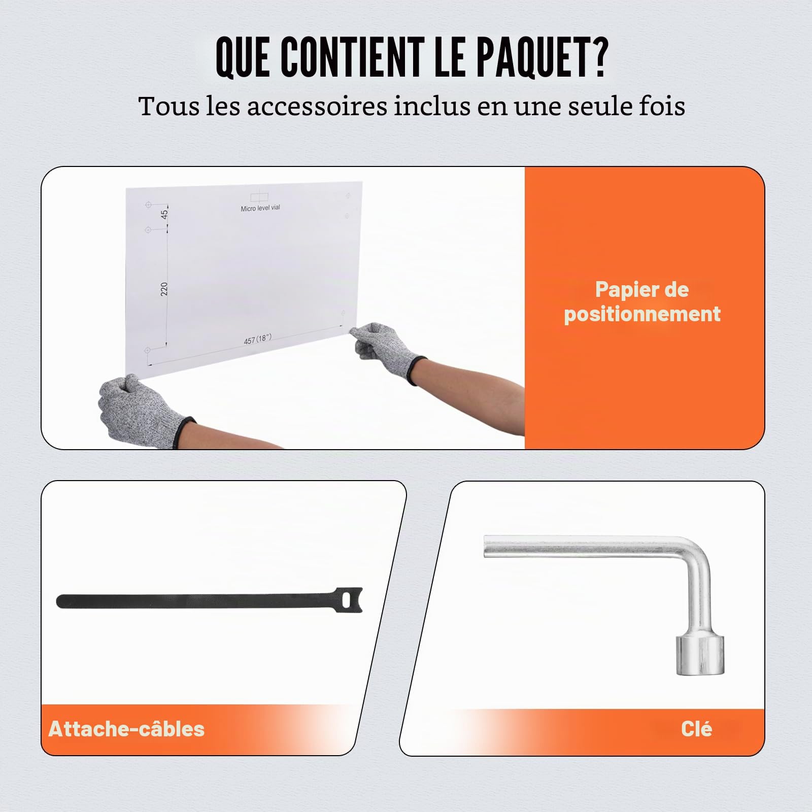 VEVOR Étagère Murale Flottante de Rangement Garage 183x61 cm Lot de 2 Grande Surface Utilisable Capacité de Charge 363 kg par Étagère Suspendue d'Outils Métallique pour Magasins, Garages, Entrepôts