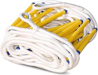Fire Escape Ladder, High Strength Epoxy Resin Soft Ladder Flame Resistant Emergency Rope Ladder Rescue Rope Ladder Climbing Wall Fire Escape Ladder