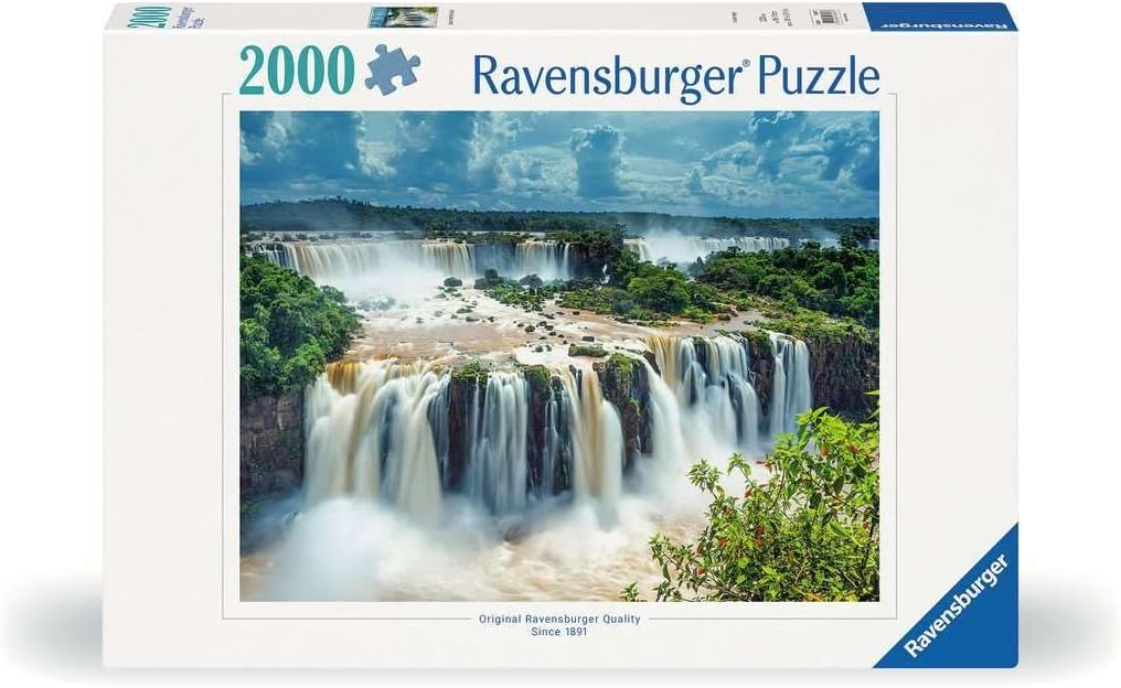 Ravensburger - Iguazu Falls, Brazil - 2000 Piece Jigsaw Puzzle - Breathtaking Waterfalls of Brazil - Beautiful Imagery from Global Artists - Premium Quality - Ideal Gift - Puzzles for Adults