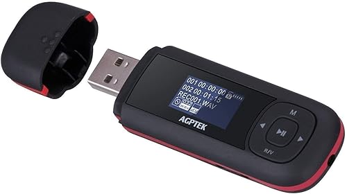AGPTEK U3 USB Stick Mp3 reproductor de música de 8 GB soporta batería AAA reemplazable grabación radio FM expandible hasta 64 GB negro disponible en Yaxa Colombia