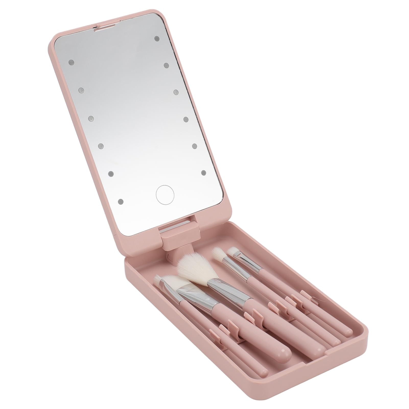 Travel Makeup Brush Set, 5pcs Mini Complete Function Cosmetic Brushes Kit