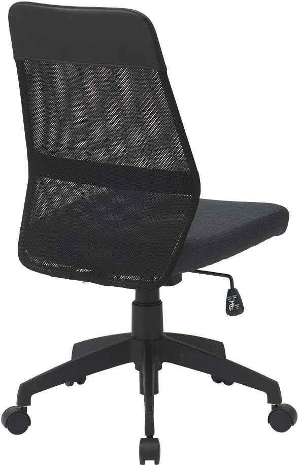 Nakabayashi CA-A005BK Mesh Back Chair Fixed Elbow : Office Products