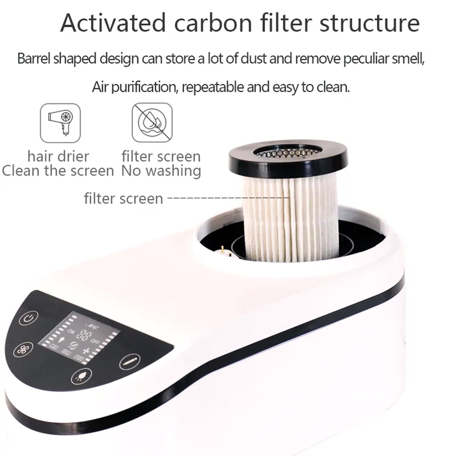 Vacío del colector del polvo de la uÚnica 230W con la luz del led, motor sin escobillas de 35000 RPM para el salón y el laboratorio dental, velocidad de succión ajustable, operación silenciosa, diseño