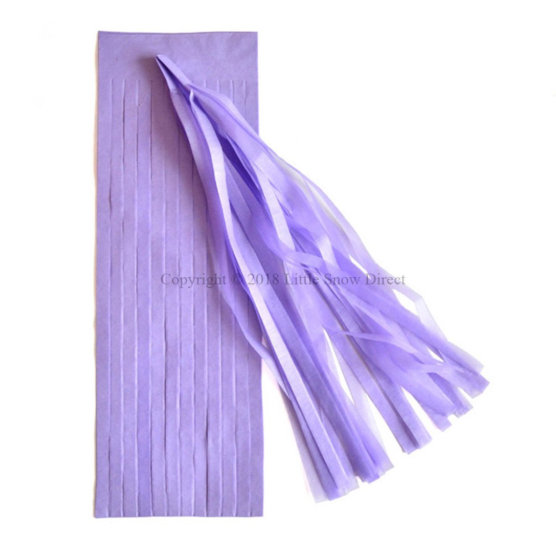 Little Snow Direct Lilac 5Pcs Tassels Garland Tissue Paper Bunting Wedding Birthday Party Baby Shower