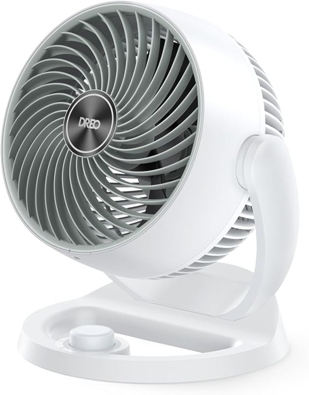 Ventilador para dormitorio, 12 pulgadas, flujo de aire potente de 70 pies, ventiladores de circulación de aire de mesa silenciosa de 25 db para dormitorio, inclinación ajustable de 120°, 3 velocidades, ventilador de escritorio para hogar, oficina, cocina