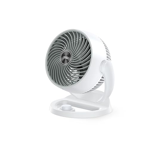 Dreo Fan for Bedroom, 12 Inches, 70ft Powerful Airflow, 28db Quiet Table Air Circulator Fans for Dorm Room, 120° Adjustable Tilt, 3 Speeds, Desktop Fan for Home, Office, Kitchen