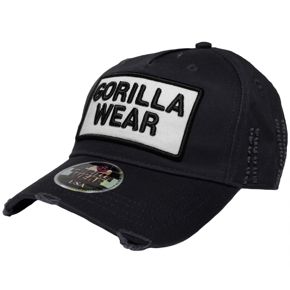 Gorilla Wear Unisex White Harrison Baseball Cap, One Size