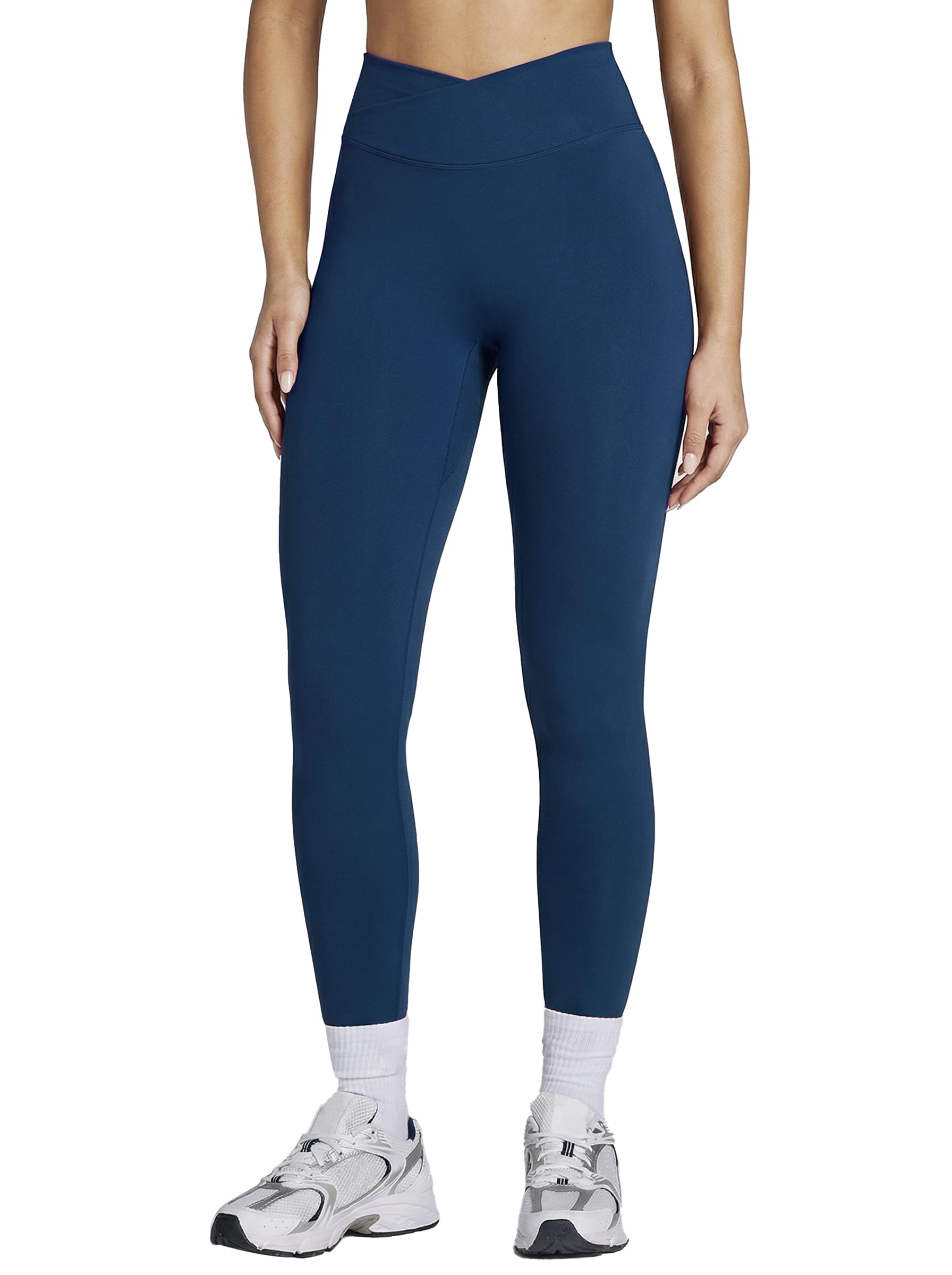 AUROLA Influence Crossover Waistband Workout Leggings for Women Seamless High Waist Athletic Scrunch Butt Gym Yoga Pants