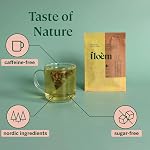 Floem - Rose & Chamomile Tea Bags with Labrador Tea Leaves - Premium Decaf Plant-based Herbal Tea Blend