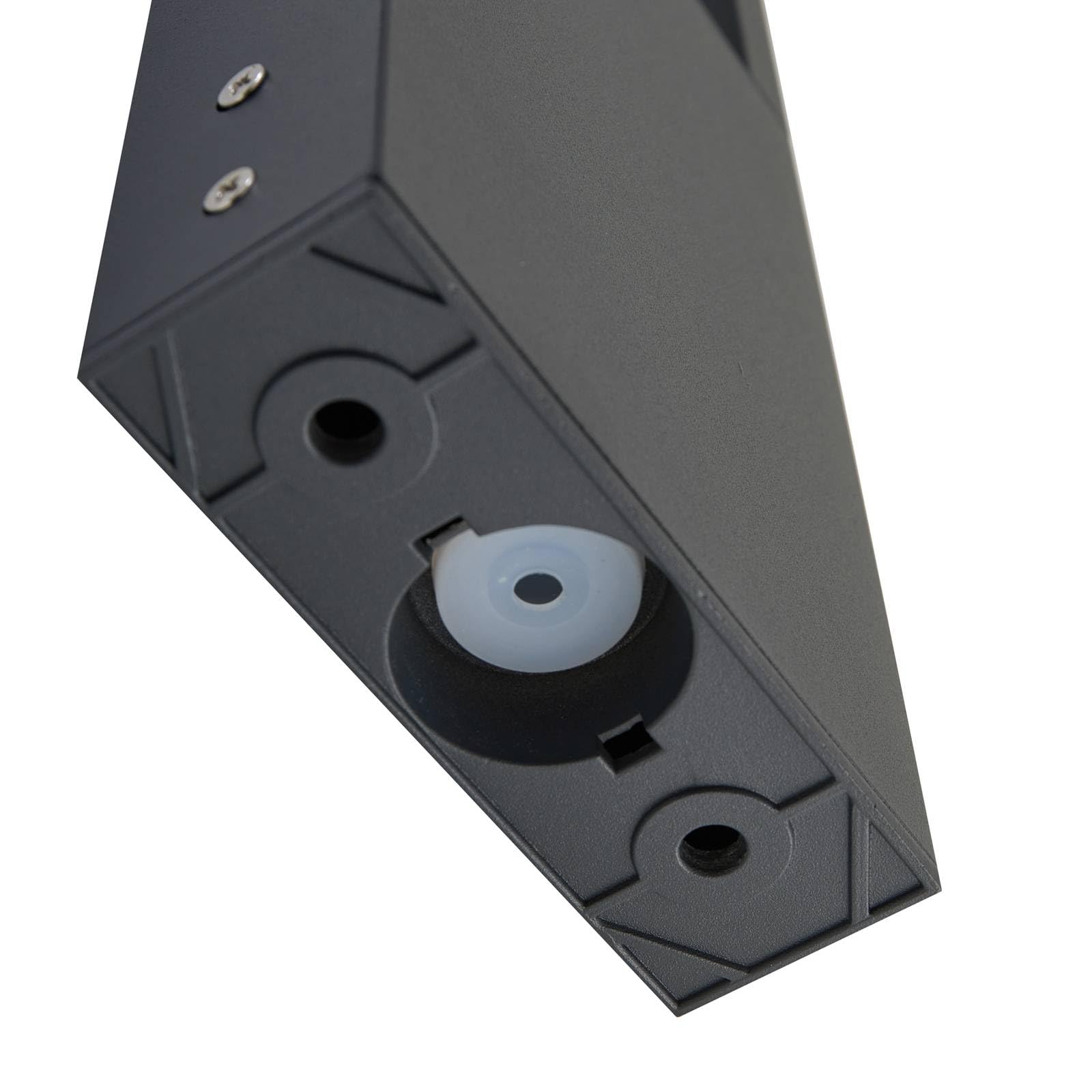 Lindby Lampada LED da esterni (Moderno) colore Nero, in Alluminio lampadina inclusa lampioncino paletto luminoso lampada viale lampione
