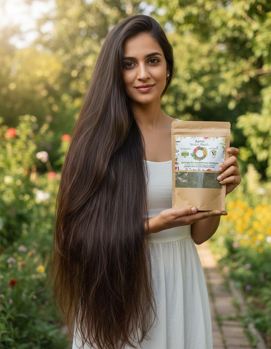 Vedic-Wash 100% Raw Dry Herbal Powder Shampoo, 30 Days HairDetox Pack 180 g (Pack Of 3) No Chemicals, 100% Vegan, Activa Herbs